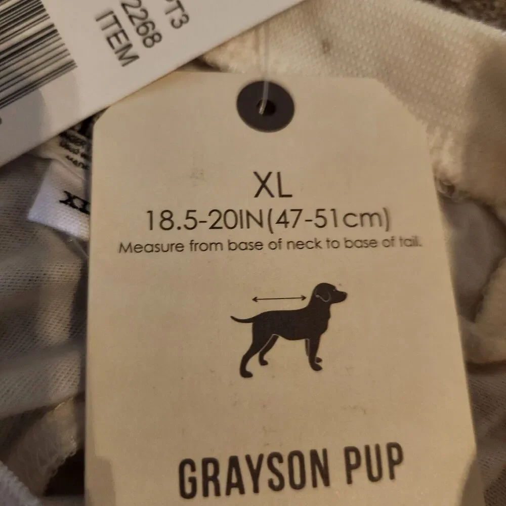 Dog shirt costume Grayson Pup, The Label Stranger Things Ivory, Size XL